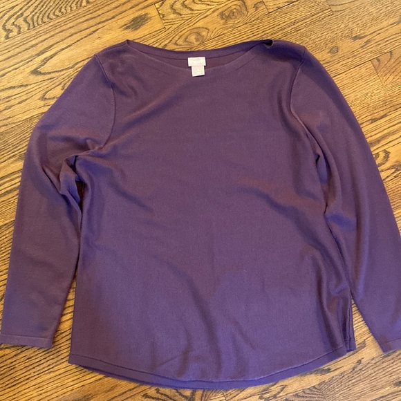 Chico's Sweaters - Chico’s purple sweater, size 2 (L/10). Great condition!